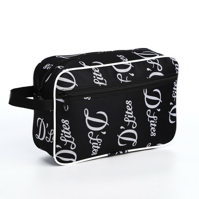 фото Косметичка на молнии, цвет чёрный, "Бако текстиль", материал полиэстер