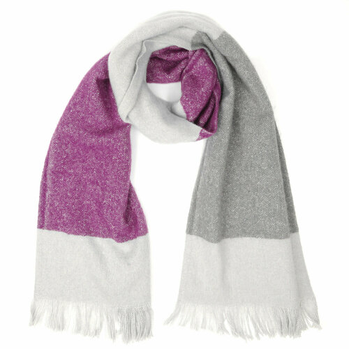 фото Шарф fabretti,195х39 см, one size, фиолетовый
