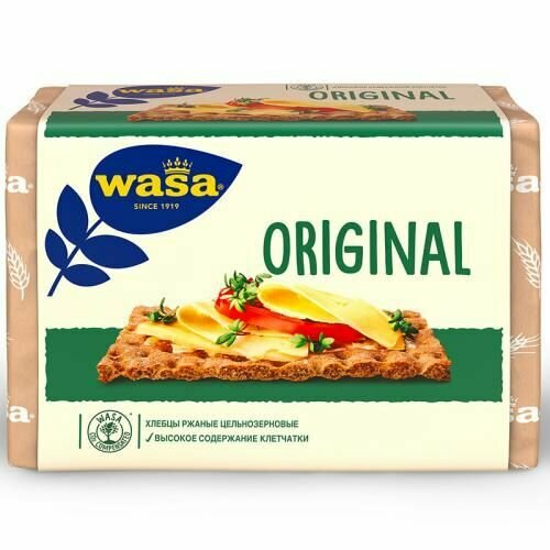 Wasa Хлебцы ржаные Wasa Original цельнозерновые, 275 г, 2 шт