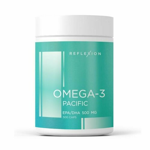Омега 3 500 мг, 500 капс, Reflexion Omega-3 Pacific EPA/DHA, Рыбий жир ...