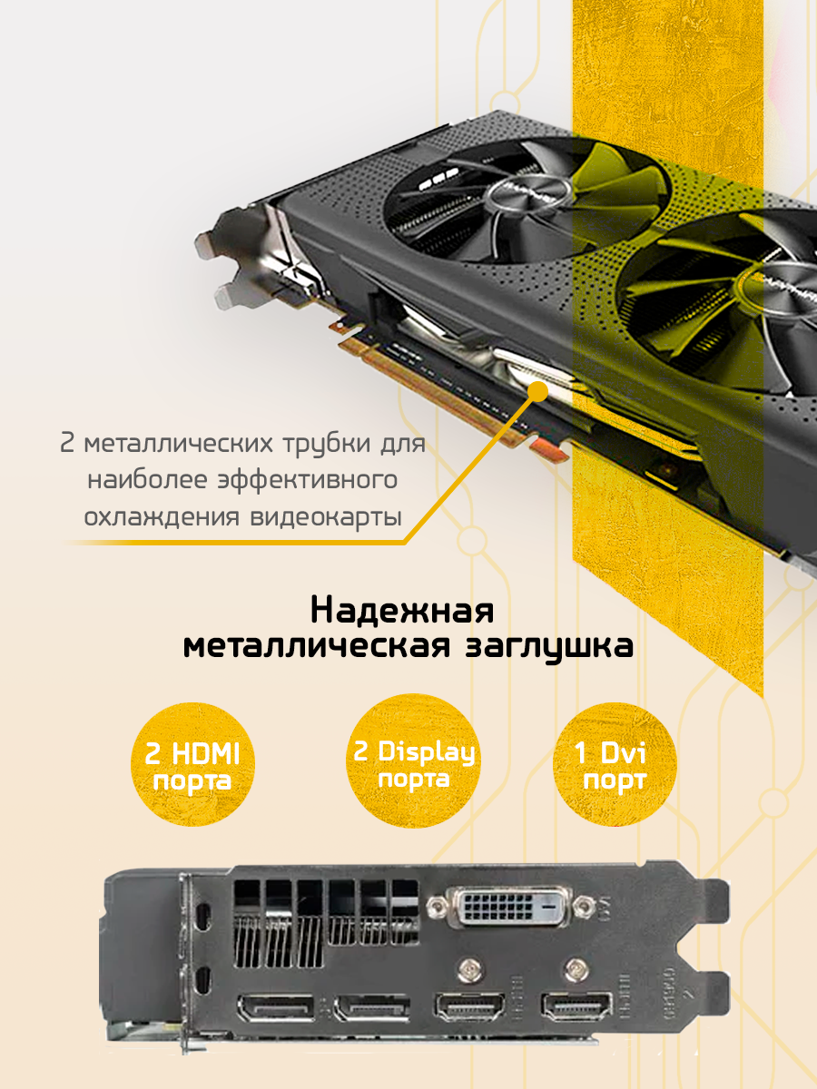 Видеокарта sapphire rx580 8gb