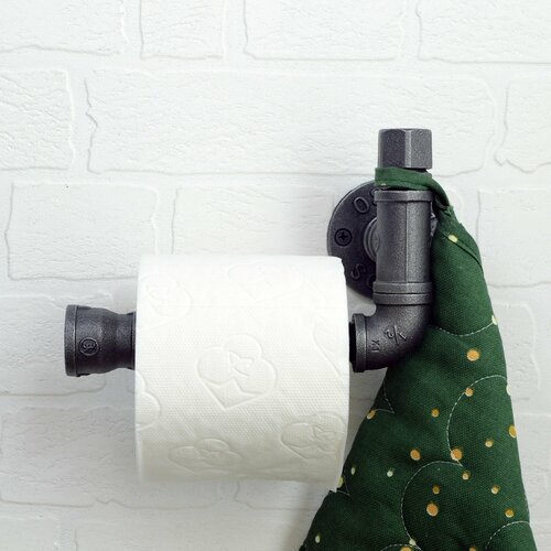 Держатель туалетной бумаги лофт, авторская работа