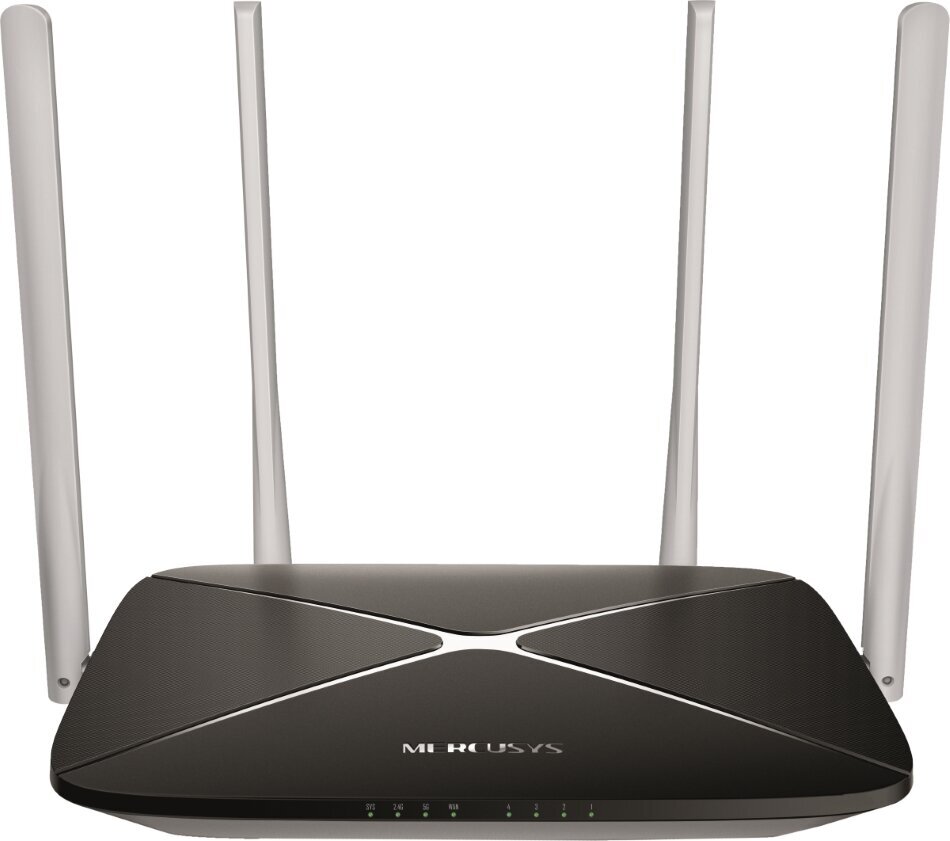 Mercusys AC12 Двухдиапазонный Wi-Fi роутер AC1200, до 300 Мбит/с на 2,4 ГГц + до 867 Мбит/с на 5 ГГц