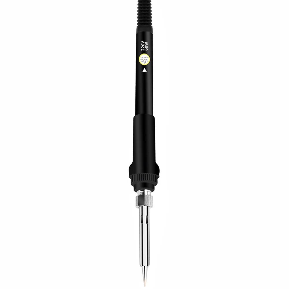 220V 110V 60W adjustable temperature electric soldering iron welding repair station hot pen tip repair tool  Black  EU-220V