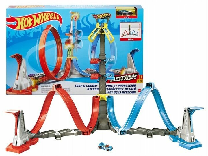 Игрушечный трек Hot Wheels Tower Clash - Автомобильная трасса + машинка - Хот Вилс GRW39