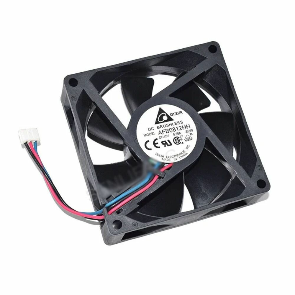 Хорошо протестированный кулер AFB0812HH DC12V 0.30A 8CM трехлинейный серверный инвертор охлаждающий вентилятор для