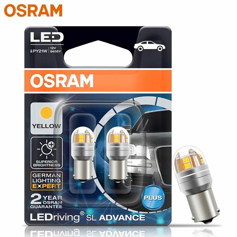 PY21W LED оранжевый поворотник OSRAM LEDriving SL 9456Y PY21W светодиодные оранжевые