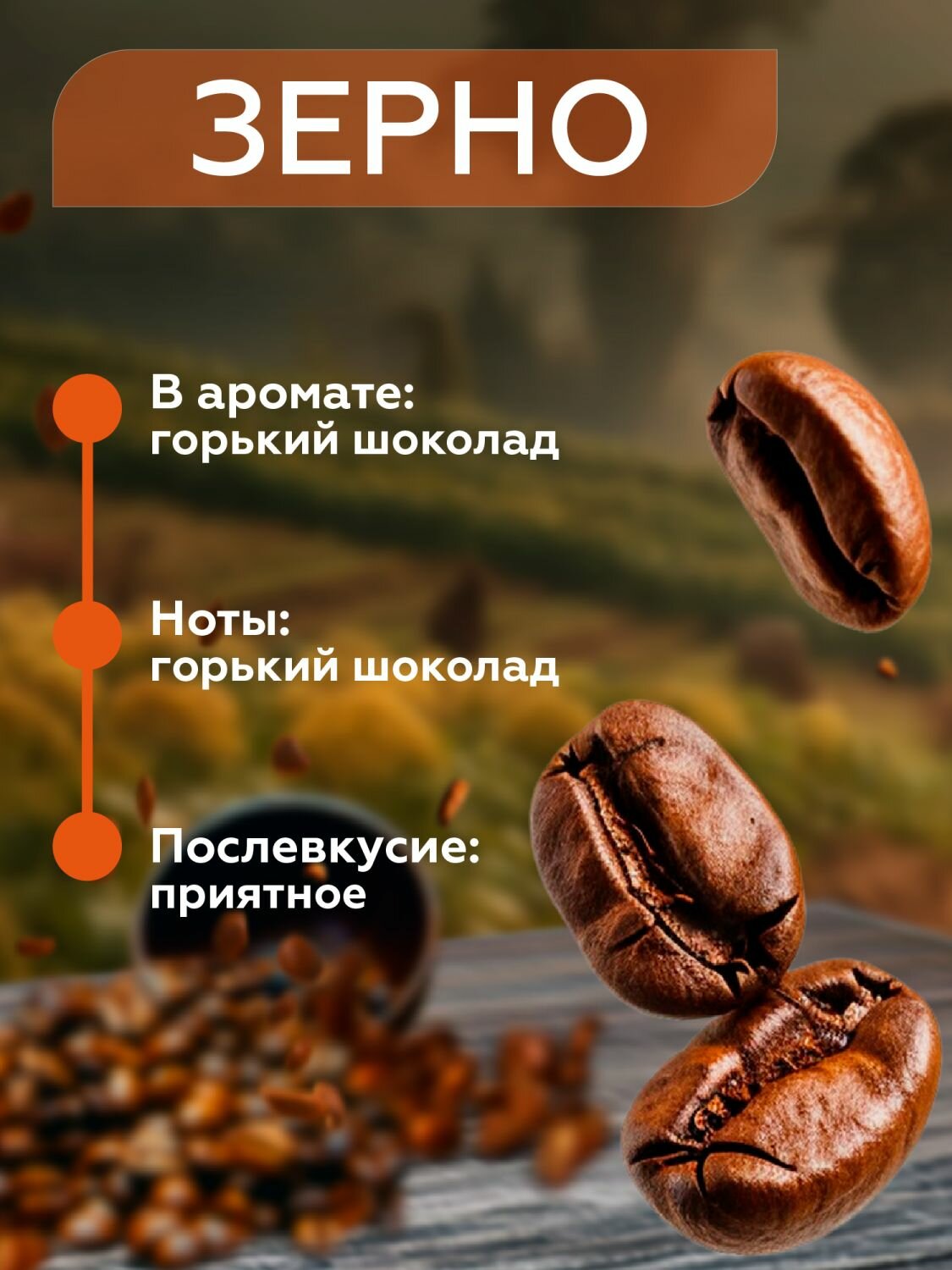 Кофе в зернах Gemma Шоколадный трюфель (250гр) — фото 1