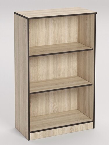 Изображение товара Стеллаж офисный "Вектор" СТ-04, Дуб Сонома, кромка Дуб Венге. Производитель товара - компания Westcom.