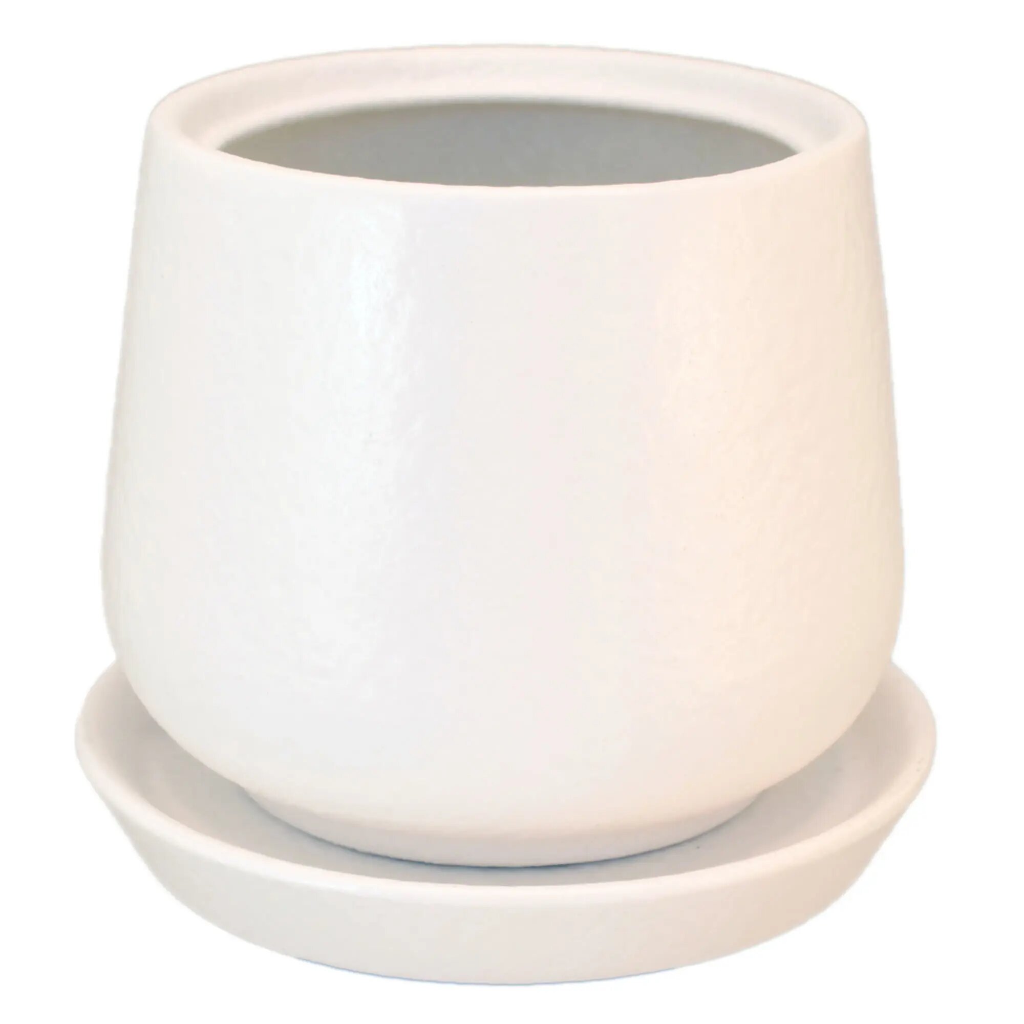 Горшок цветочный Gonchar Скарлет ø12 h13 см v1 2 л керамика белый