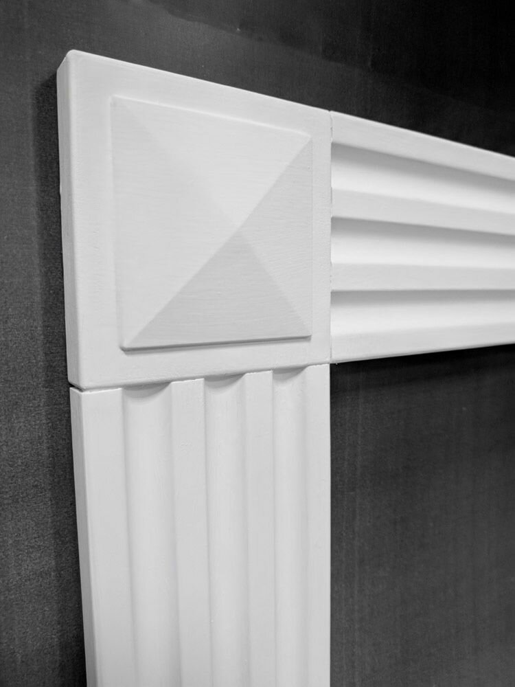 Декоративная розетка "Пирамида" 80*80мм (2 шт.)