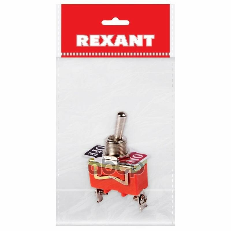 Тумблер 250V 15А (2c) ON-OFF однополюсный (KN-101) Индивидуальная упаковка 1 шт REXANT 36-4110-1 REXANT арт. 36-4110-1
