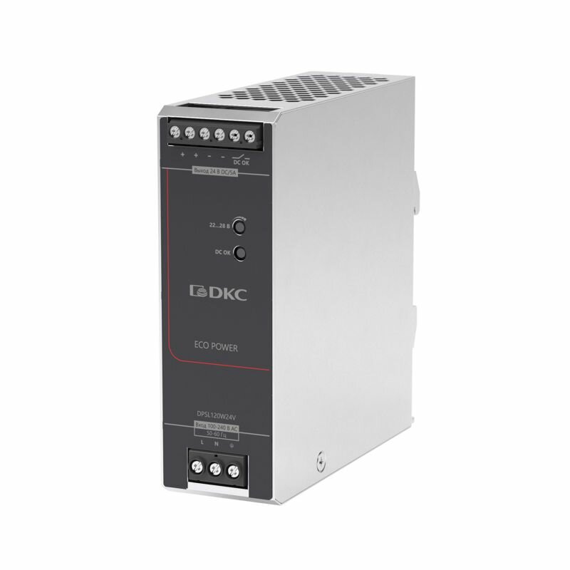 Источник питания "ECO POWER" 1ф 120Вт 5А 24В, DKC DPSL120W24V (1 шт.)