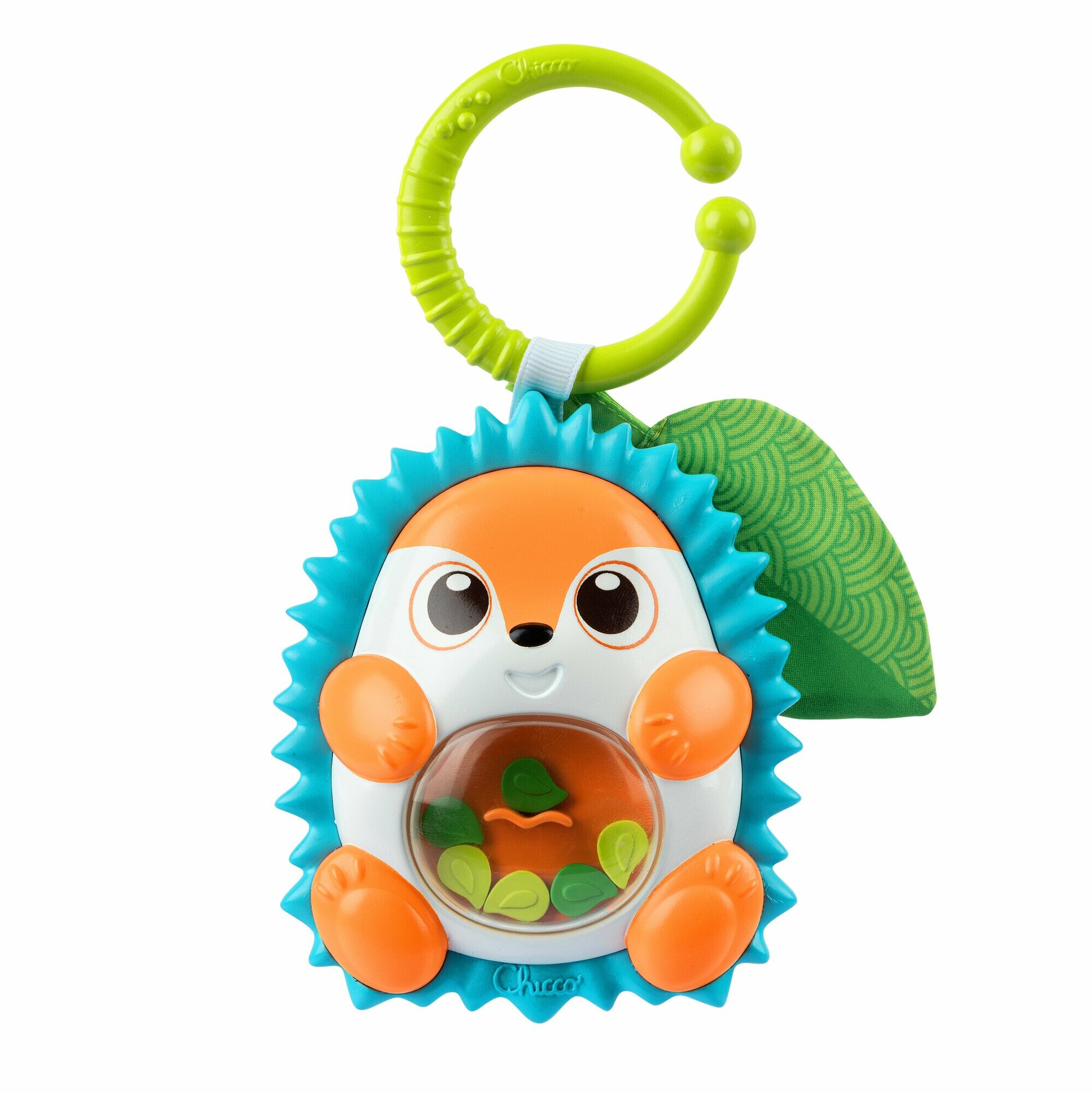Игрушка погремушка прорезывательдля малышей Chicco "Ёжик"