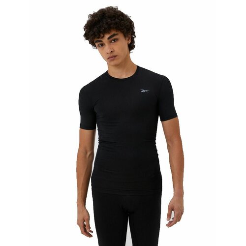 фото Футболка reebok compression, размер l, черный