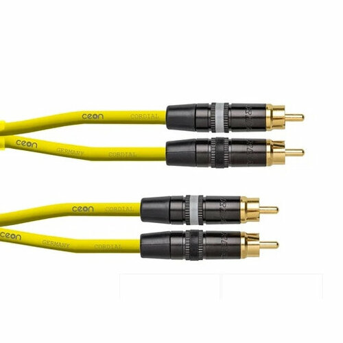 кабель 2xrca 2xrca silent wire nf 16 mk2 rca 2х1m Кабель аудио Cordial CEON DJ RCA 0,6 Y