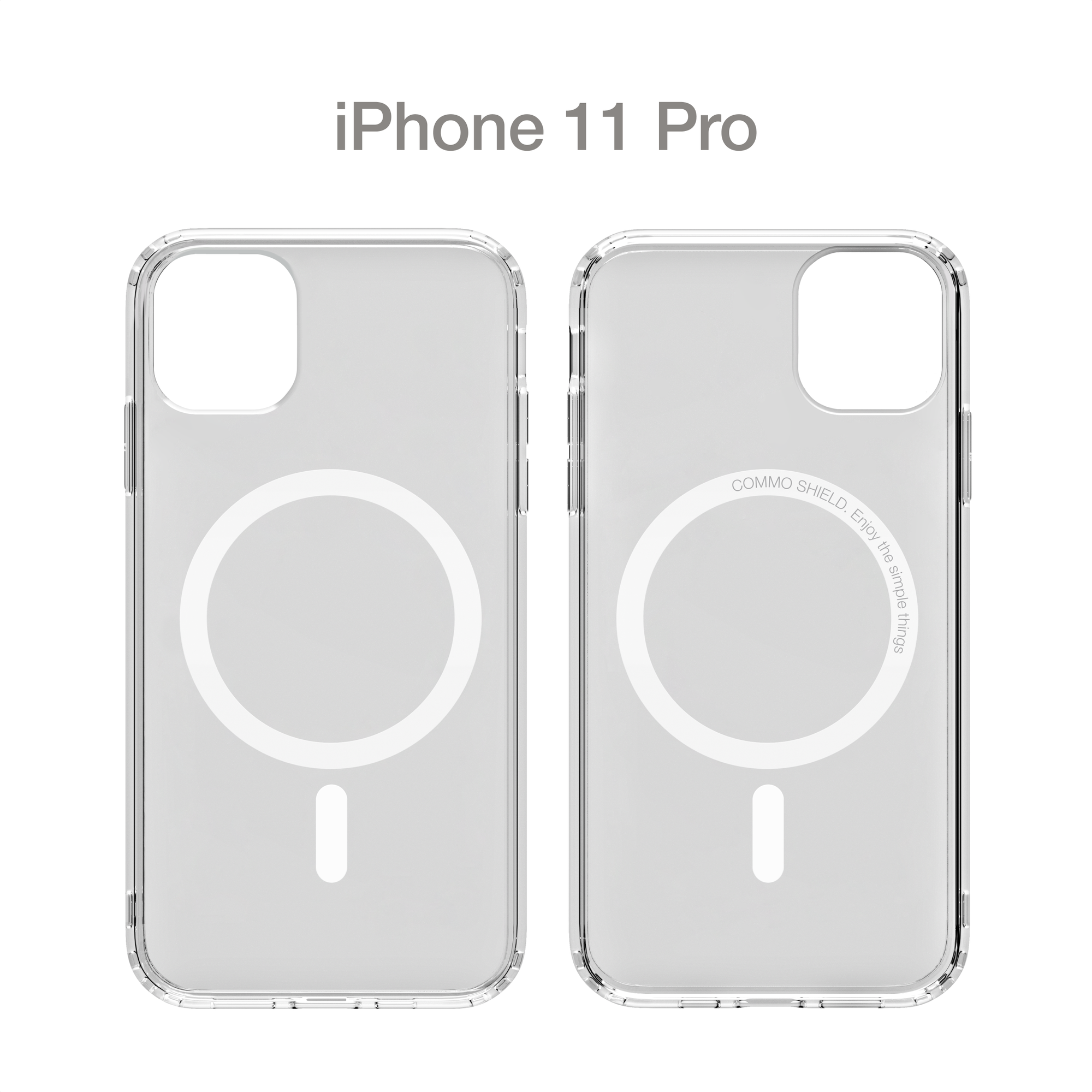 Прозрачный чехол COMMO Shield Case для iPhone 11 Pro с поддержкой беспроводной зарядки, Clear