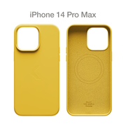 Силиконовый чехол COMMO Shield Case для iPhone 14 Pro Max с поддержкой беспроводной зарядки, Commo Yellow