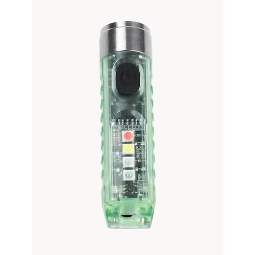 Наключный Походный фонарик-брелок мультифонарь зеленый