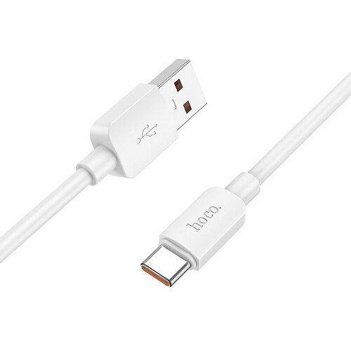 Кабель Hoco X96 Hyper, USB - USB Type-C, 6А, 100W, 1м, белый кабель type c на type c x50 1m 100w hoco серый