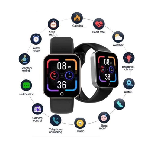 Умные смарт часы в металлическом корпусе для iOS Android черные 49900₽