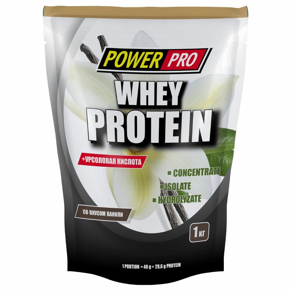 Протеин POWER PRO Whey (1000 г) ваниль