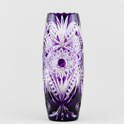 Ваза для цветов Бахметьевская артель, высота 27 см, хрусталь