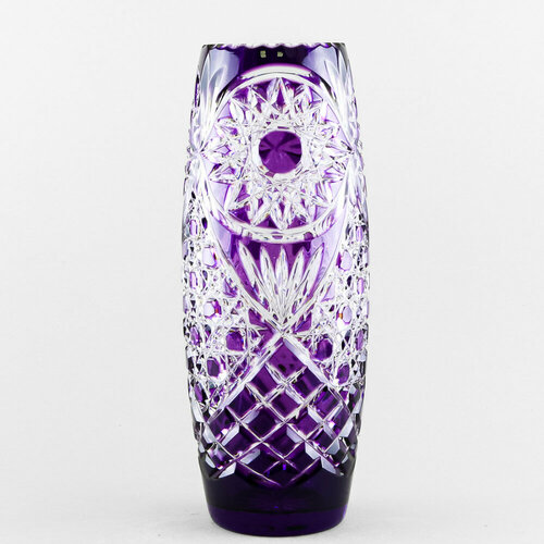 Ваза для цветов Бахметьевская артель, высота 27 см, хрусталь