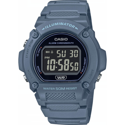 фото Наручные часы casio casio w-219hc-2b, синий