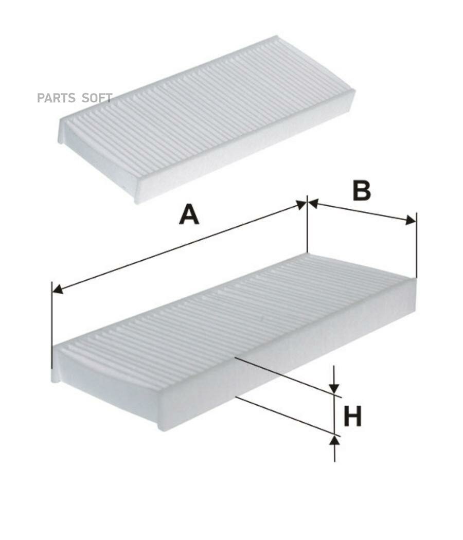 FILTRON Фильтр салона ккт 2шт. стандарт 