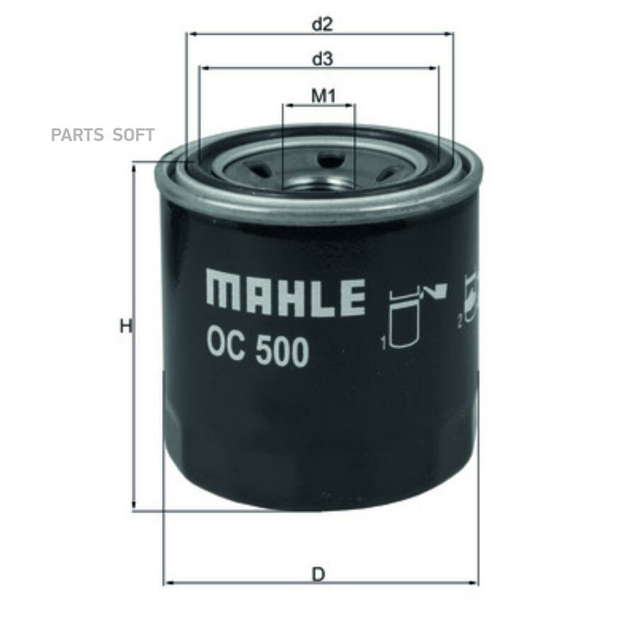Масляный фильтр Knecht/Mahle - фото №14