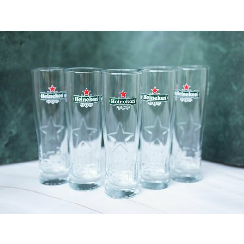 Кружка пивная Heineken 350ml (5 штуки)