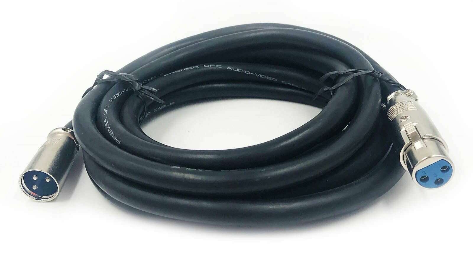 Кабель микрофонный XLR штекер - XLR гнедо (3 метра) — фото 1