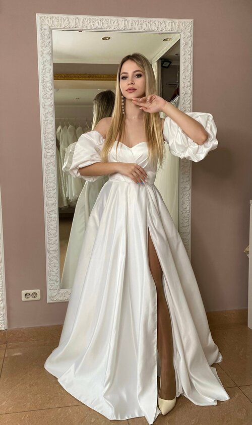 Свадебное платье FS, размер 40, белый
