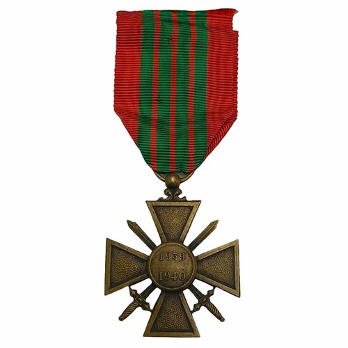 Франция, военный крест 1939-1945 (без звезд) 1940 г.