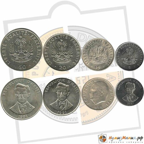 () Монета Гаити 1975 год  UNC клуб нумизмат монета 10 гурдов гаити 1970 года серебро генерал тоуссаинт лоувертуре