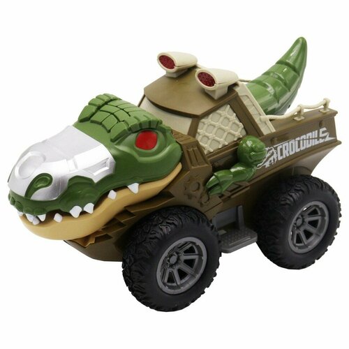 Машинка Funky Toys Крокодил Зеленый FT0735701 funky toys игрушка машинка инерционная скоростной динозавр funky toys ft0735696