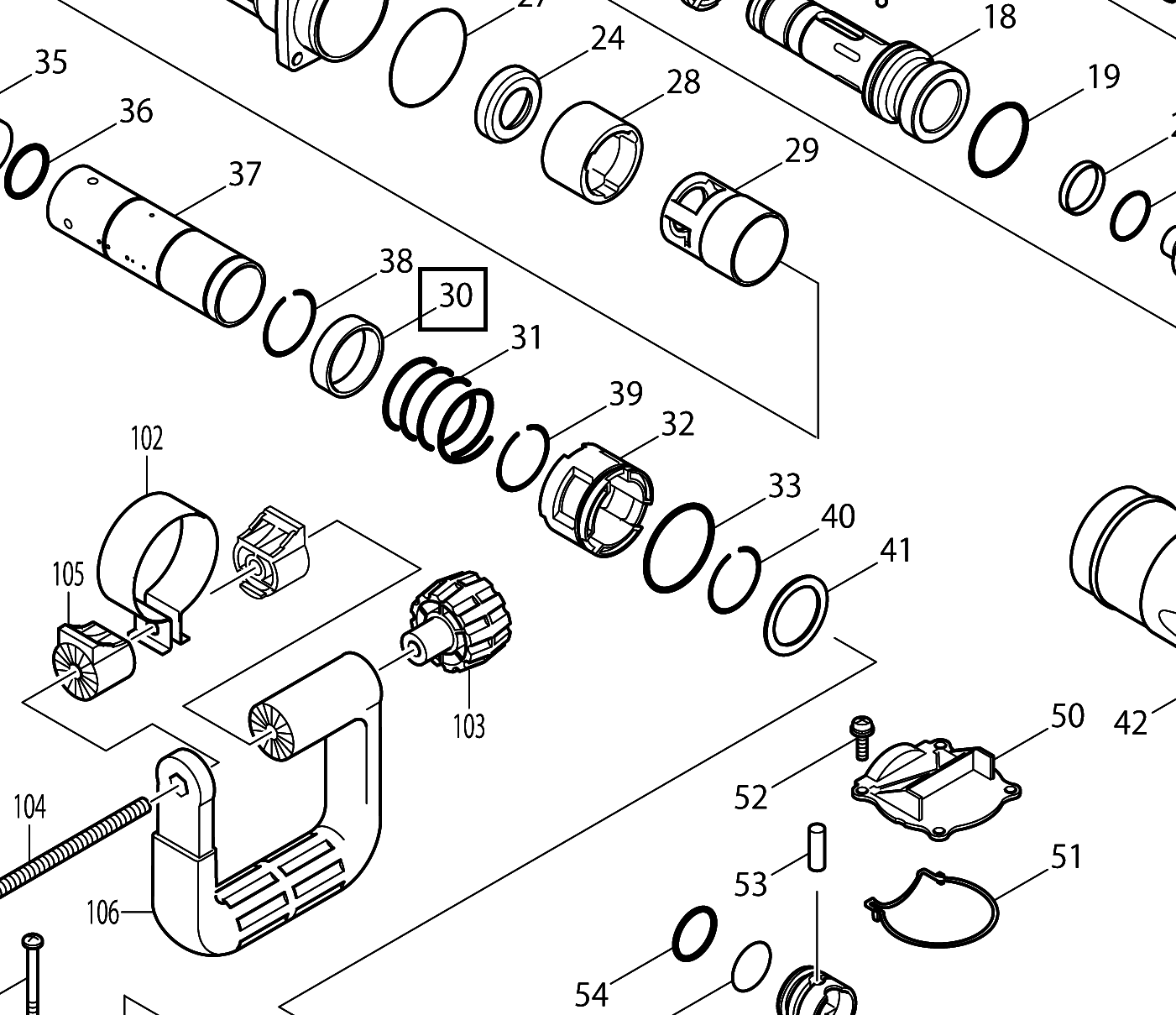 Кольцо 36 HM0860C MAKITA 331660-0