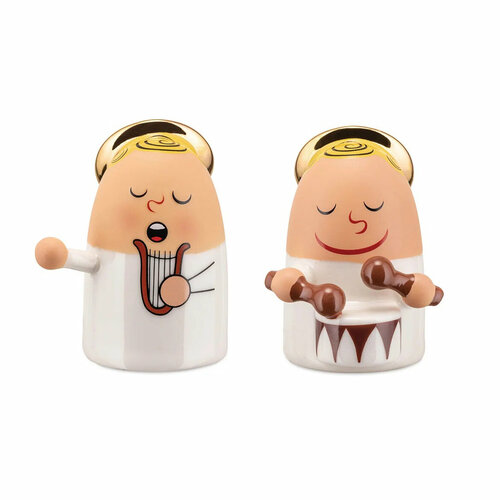 Фарфоровые фигурки 2 шт. ALESSI ANGELS BAND, AMGI26SET3