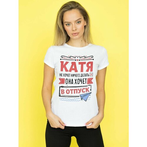 фото Футболка размер l, белый нет бренда