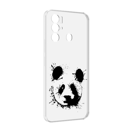 Чехол MyPads клякса-панда для Tecno Pova Neo 4G задняя-панель-накладка-бампер