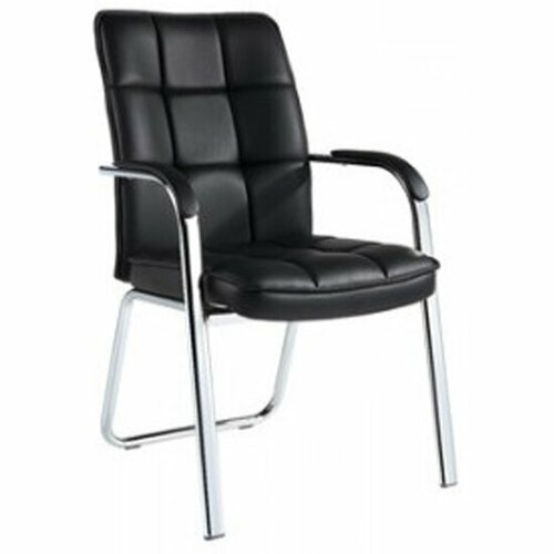 Кресло офисное Easy Chair 810 VPU кожзам черный, хром