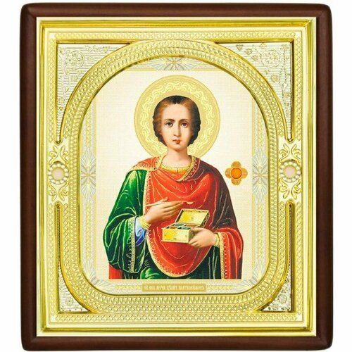Икона Пантелеймон Целитель (26 х 29 см), арт IDR-468