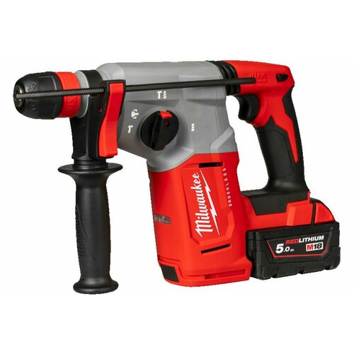 сумка чехол для акк цепной пилы milwaukee m18 с задней рукояткой Перфоратор акк MILWAUKEE M18 BLHX-502X SDS+ 18V*5Ah Li-Ion 2.3Дж 3 реж. 2акк и ЗУ Арт. 4933478892