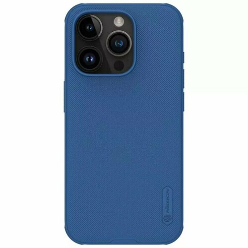 Накладка Nillkin Frosted Shield Pro пластиковая для iPhone 15 Pro Blue (синяя) накладка nillkin frosted shield pro пластиковая для meizu 20 pro blue синяя