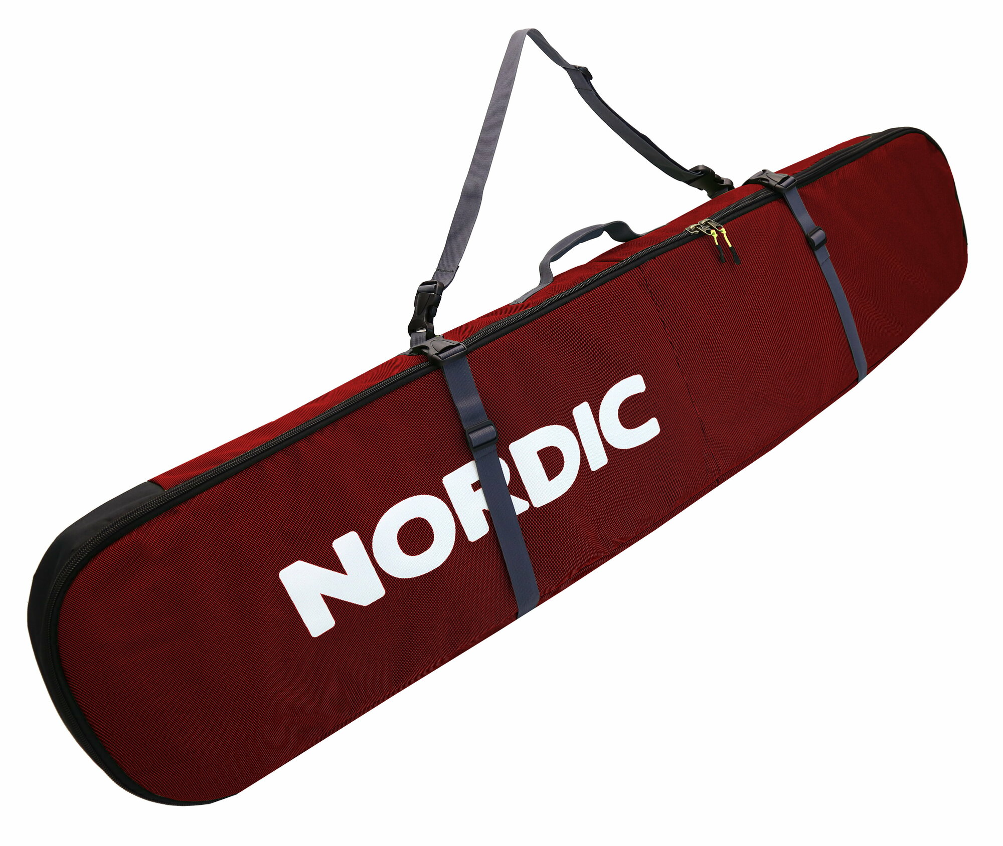Чехол-кофр Nordic для сноуборда и лыж с защитой от ударов, 145х30х15см, бордовый