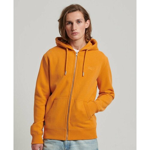 Худи Superdry, силуэт свободный, средней длины, размер 54, желтый