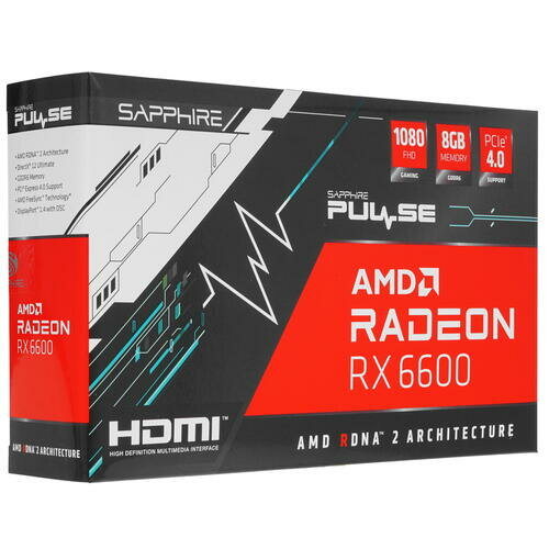 Видеокарта Sapphire AMD Radeon RX 6600, RX 6600 Gaming, 8ГБ, GDDR6, Ret - фото №18