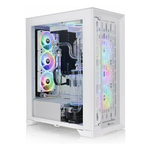 Компьютерный корпус ATX Thermaltake CTE T500 TG ARGB белый (ca-1x8-00f6wn-01) корпус eatx thermaltake cte t500 air ca 1x8 00f6wn 00 белый без бп боковая панель из закаленного стекла usb type c 2 usb 3 0 audio