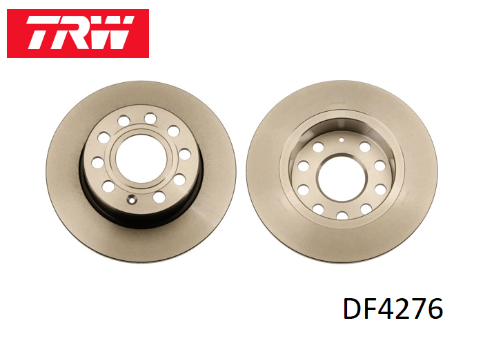 Диск тормозной задний SKODA OCTAVIA (1Z_, 5E_), VW GOLF V-VI, JETTA IV TRW DF4276 (1 шт.)